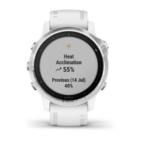Годинник Garmin Fenix 6S Silver with White Band