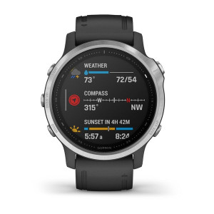 Часы Garmin Fenix 6S Silver with Black Band