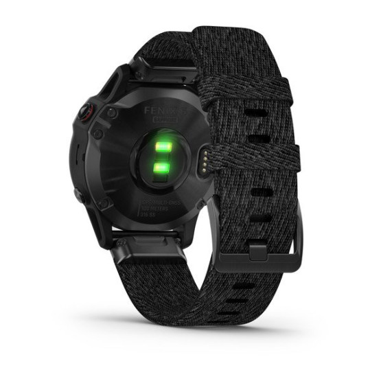 Годинник Garmin Fenix 6 Sapphire Black DLC with Heathered Black Nylon Band Годинник Garmin Fenix 6 Sapphire Black DLC with Heathered Black Nylon Band