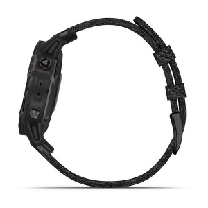Часы Garmin Fenix 6 Sapphire Black DLC with Heathered Black Nylon Band