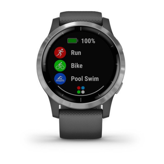 Часы Garmin vivoactive 4 Shadow Gray/Silver Часы Garmin vivoactive 4 Shadow Gray/Silver