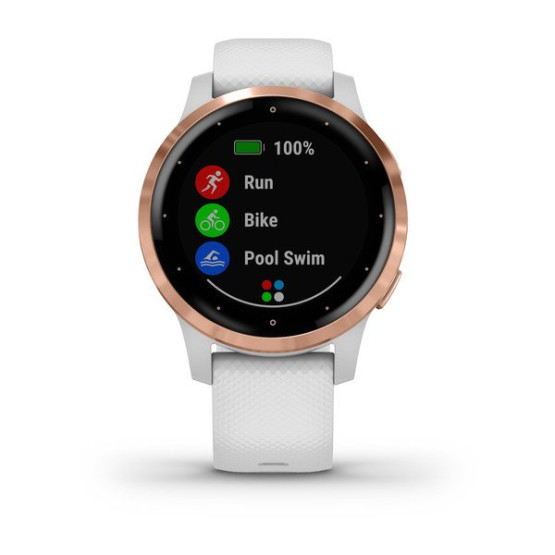 Часы Garmin vivoactive 4S White/Rose Gold 