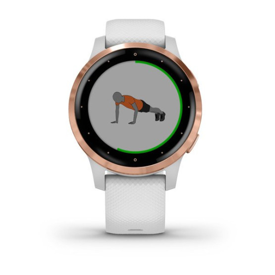Часы Garmin vivoactive 4S White/Rose Gold 