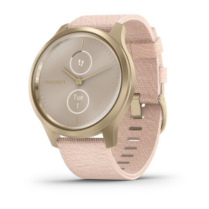 Часы Garmin vivomove Style Champagne-Dust Rose Fabric