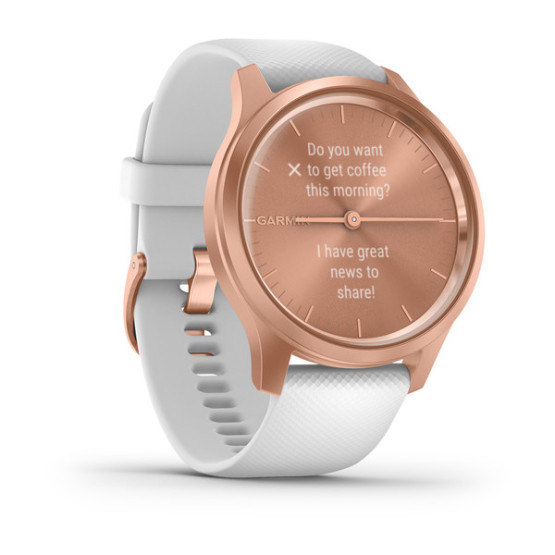 Годинник Garmin vivomove Style Rose Gold-White Silicone Годинник Garmin vivomove Style Rose Gold-White Silicone