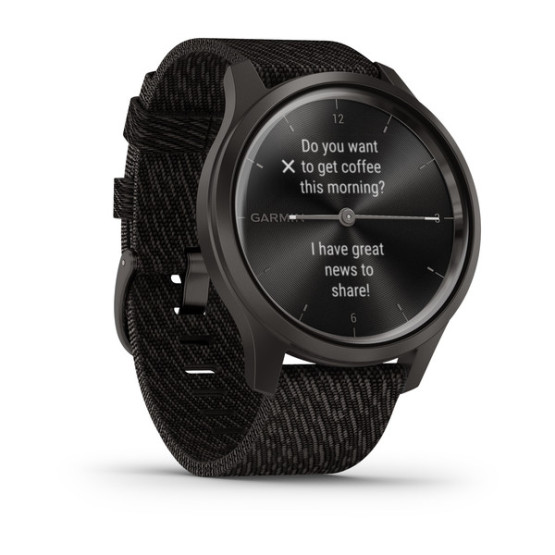 Часы Garmin vivomove Style Gunmetal-Dark Gray Fabric
