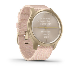 Часы Garmin vivomove Style Champagne-Dust Rose Fabric