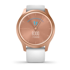 Часы Garmin vivomove Style Rose Gold-White Silicone