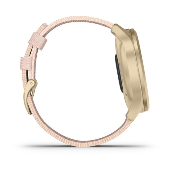 Годинник Garmin vivomove Style Champagne-Dust Rose Fabric