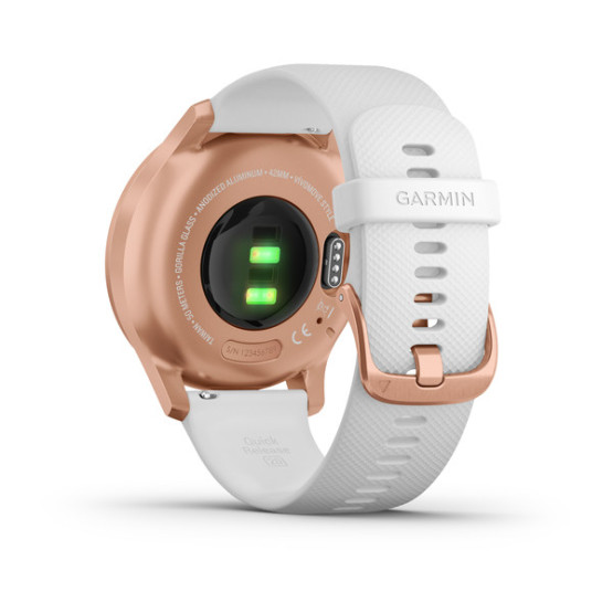 Годинник Garmin vivomove Style Rose Gold-White Silicone Годинник Garmin vivomove Style Rose Gold-White Silicone