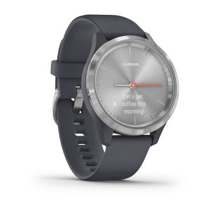 Часы Garmin vivomove 3S Sport Silver-Blue Silicone