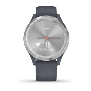 Часы Garmin vivomove 3S Sport Silver-Blue Silicone