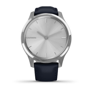 Часы Garmin vivomove Luxe Silver-Blue Leather