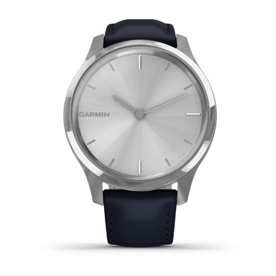 Годинник Garmin vivomove Luxe Silver-Blue Leather Годинник Garmin vivomove Luxe Silver-Blue Leather