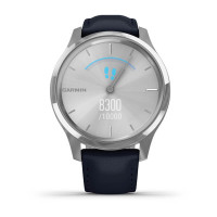 Годинник Garmin vivomove Luxe Silver-Blue Leather