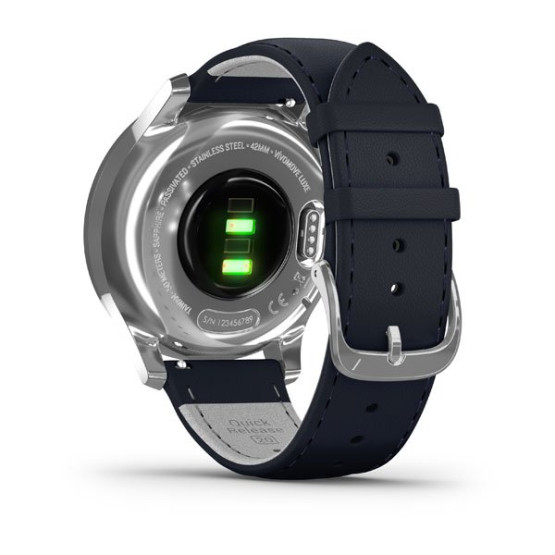 Годинник Garmin vivomove Luxe Silver-Blue Leather Годинник Garmin vivomove Luxe Silver-Blue Leather