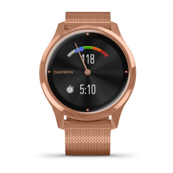 Годинник Garmin vivomove Luxe Rose Gold-Black Milanese Годинник Garmin vivomove Luxe Rose Gold-Black Milanese