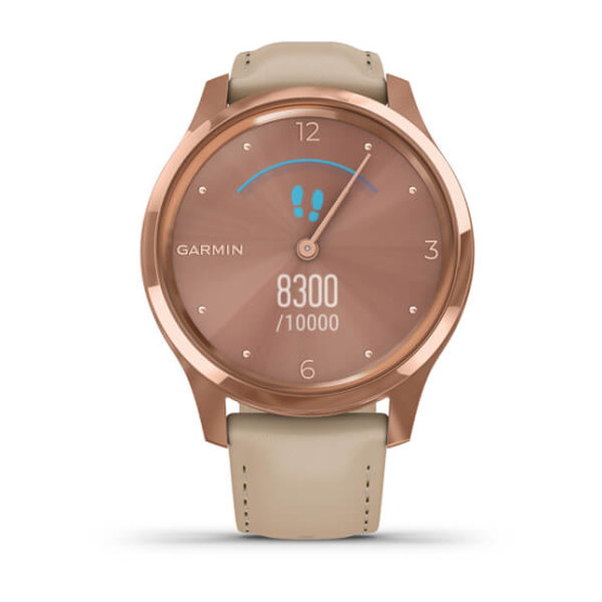 Годинник Garmin vivomove Luxe Rose Gold-Beige Leather Годинник Garmin vivomove Luxe Rose Gold-Beige Leather