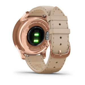 Часы Garmin vivomove Luxe Rose Gold-Beige Leather