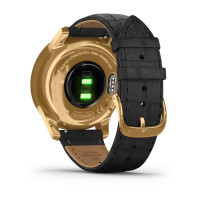 Часы Garmin vivomove Luxe Pure Gold-Black Leather