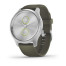 Годинник Garmin vivomove Style Silver-Moss Green Silicone