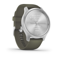 Часы Garmin vivomove Style Silver-Moss Green Silicone