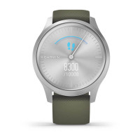 Часы Garmin vivomove Style Silver-Moss Green Silicone