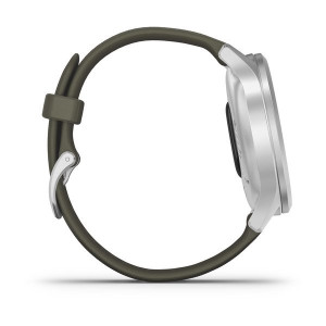 Часы Garmin vivomove Style Silver-Moss Green Silicone