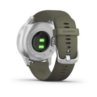 Часы Garmin vivomove Style Silver-Moss Green Silicone
