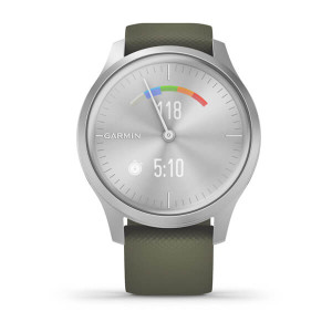 Часы Garmin vivomove Style Silver-Moss Green Silicone
