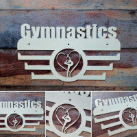 Медальница "КТМ" GYMNASTICS №2 Гімнастика Сталева  сірий 