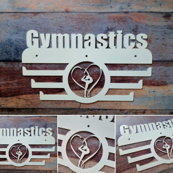 Медальница "КТМ" GYMNASTICS №2 Гімнастика Сталева  сірий 