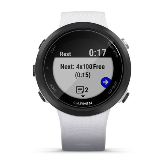 Смарт-часы Garmin Swim 2 с силиконовым ремешком белого цвета