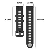 Ремінець для Garmin Forerunner 965 22mm білий копія