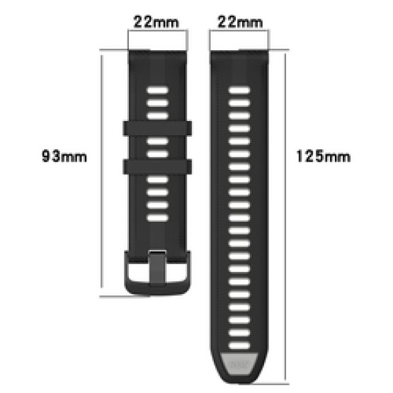 Ремінець для Garmin Forerunner 965 22mm білий копія
