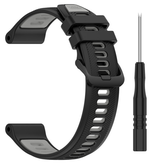 Ремешок для Garmin Forerunner 965 22mm чёрный белый жёлтый красный копия