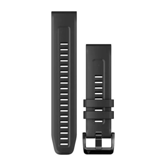 Ремешок для Fenix 7 22mm QuickFit Black silicone band