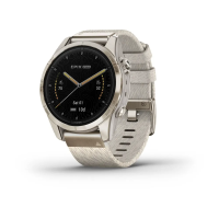 Смарт-часы Garmin epix Pro (Gen 2) – Sapphire Edition | 42 mm Soft Gold with Cream Heathered Nylon Band