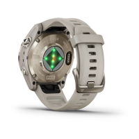 Смарт-часы Garmin epix Pro (Gen 2) – Sapphire Edition | 42 mm Soft Gold with Light Sand Band