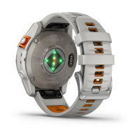 Смарт-часы Garmin Fenix 7 Pro – Sapphire Solar Edition Titanium with Fog Gray/Ember Orange Band