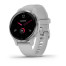 Garmin Venu 2S Silver Bezel with Mist Gray Case and Silicone Band