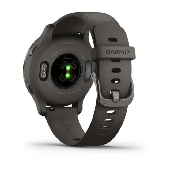 Garmin Venu 2S Slate Bezel with Graphite Case and Silicone Band