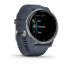 Garmin Venu 2 Silver Bezel with Granite Blue Case and Silicone Band