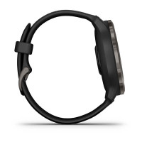 Garmin Venu 2 Slate Bezel with Black Case and Silicone Band