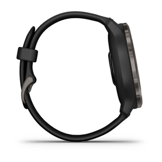 Garmin Venu 2 Slate Bezel with Black Case and Silicone Band