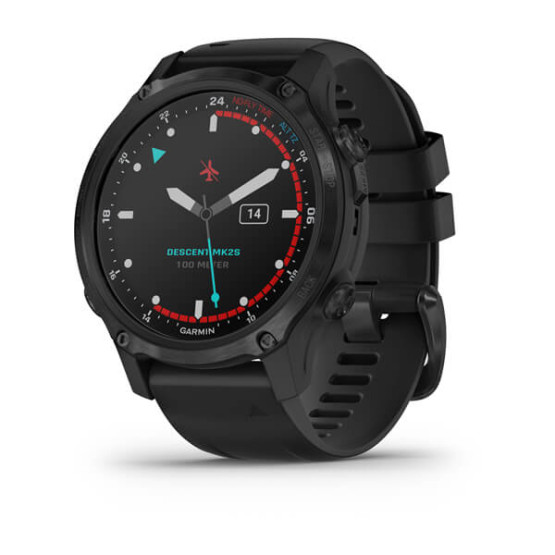 Часы для дайвинга Garmin Descent Mk2S Carbon Gray DLC with Black Silicone Band