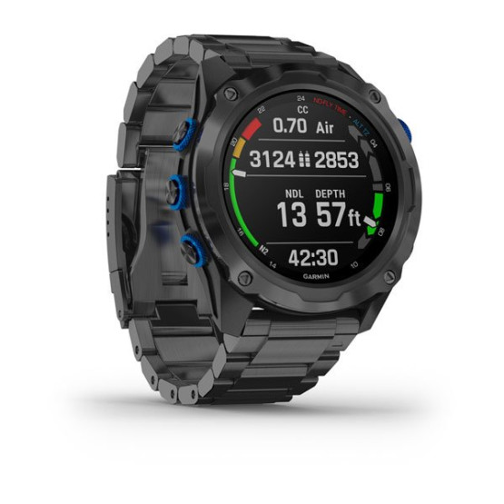 Часы для дайвинга Garmin Descent Mk2i/Descent T1 Bundle Titanium carbon gray DLC with DLC titanium band