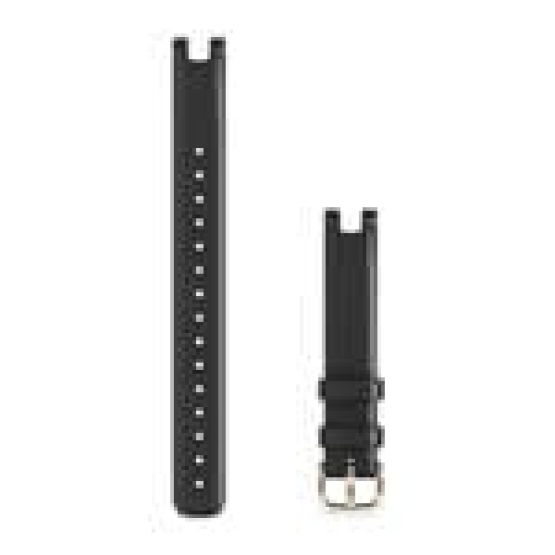 Ремешок Garmin Lily, Band, Long, Leather, Black Leather Band
