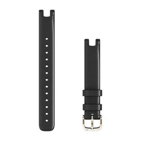 Ремінець Garmin Lily, Band, Leather, Black Leather Band for smart watch 