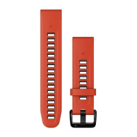 Ремешок Garmin epixPRO (g2), 20mm QuickFit Fl Red/Grpht Silicone Band